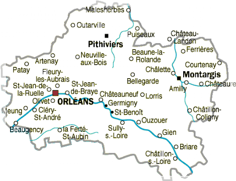 La géographie du Loiret (45)
