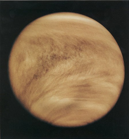 Couches nuageuses de la planète Vénus