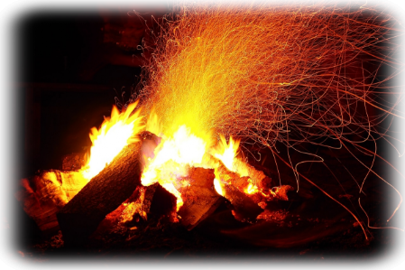 Feu de camp et risque de feu de forêt