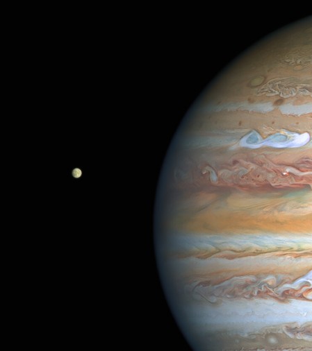 Jupiter et son satellite Europe