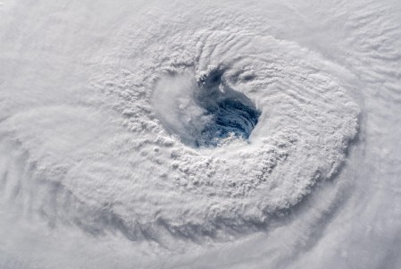 Oeil d'un cyclone tropical