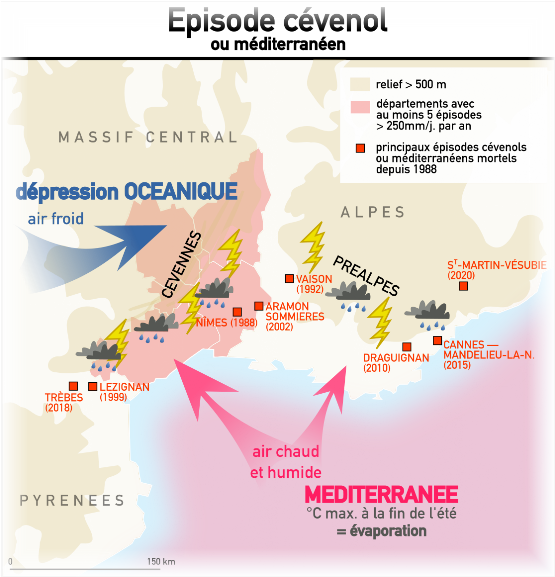 Episodes cévenol ou méditerranéen